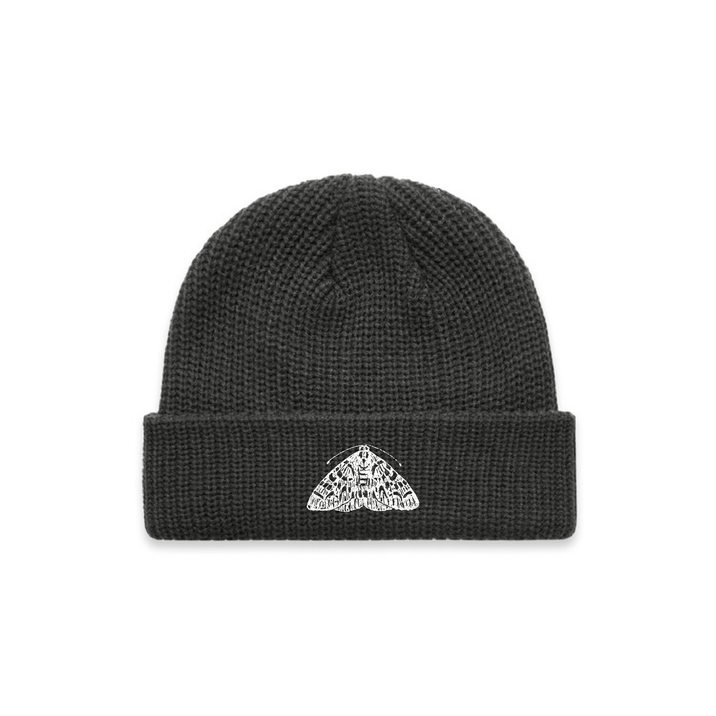 The Moth Cable Beanie - Dark Grey