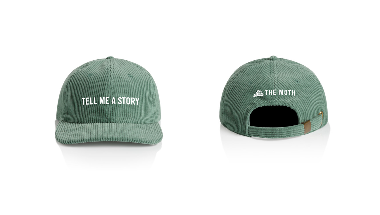 Tell Me A Story Corduroy Cap - Sage Green