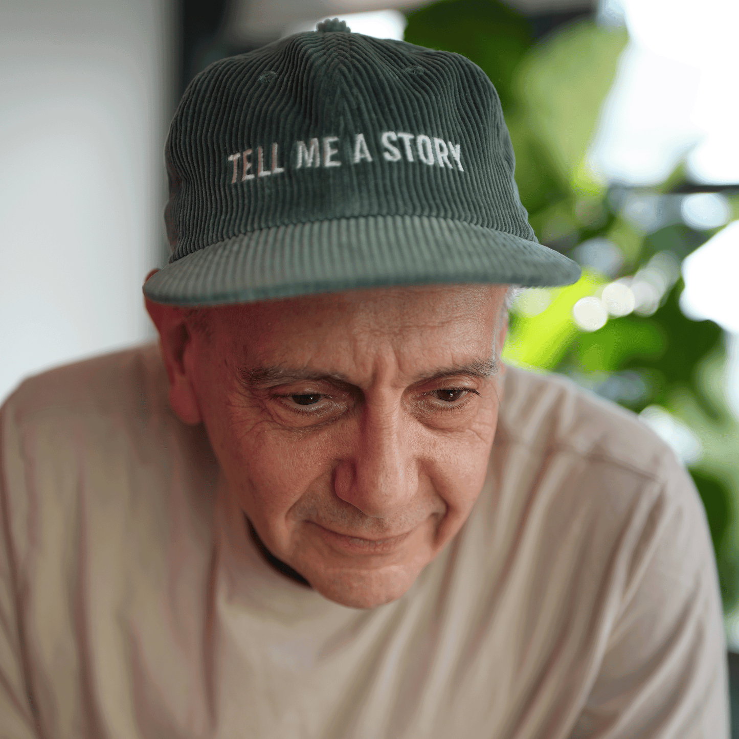 Tell Me A Story Corduroy Cap - Sage Green