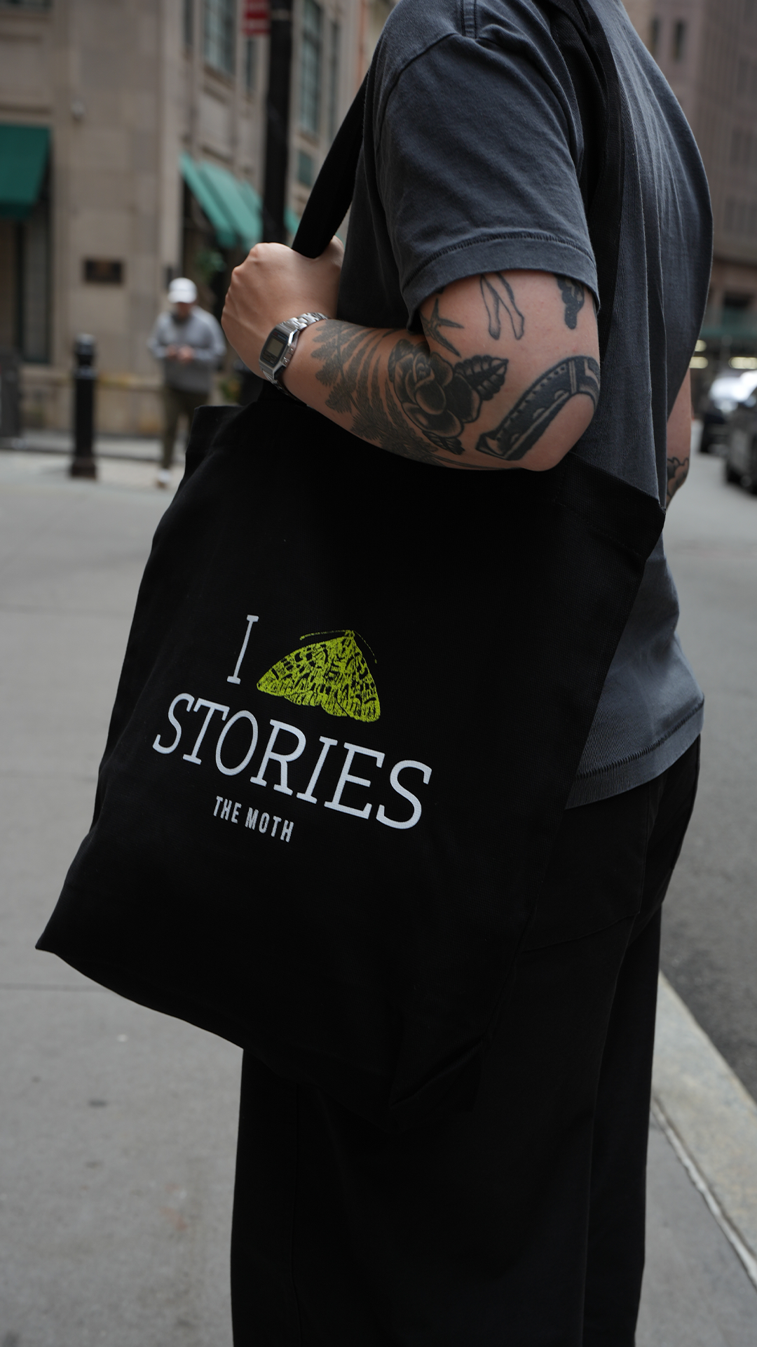I Moth Stories Tote - Black